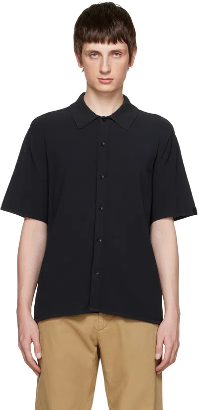 Rag & Bone Short-sleeved Shirt In Black