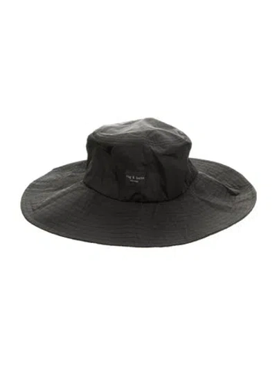 Pre-owned Rag & Bone Black Nylon  Fedora Size Medium