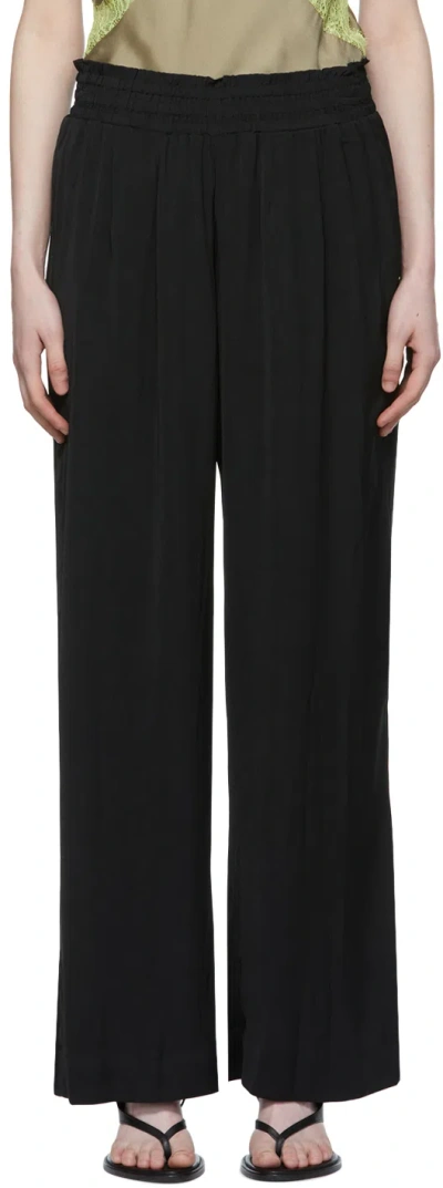 Rag & Bone Black Polyester Lounge Pants In Blk