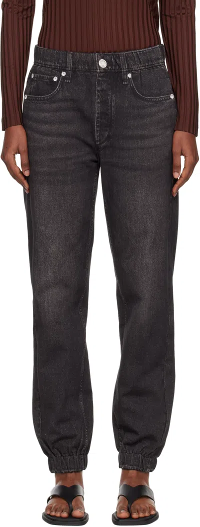 Rag & Bone Black Rb Miramar Jogger Jeans