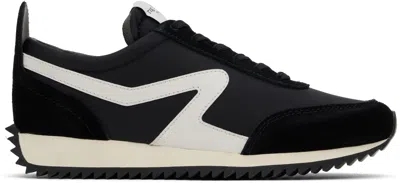 Rag & Bone Black Retro Runner Sneakers In Blk