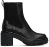 Rag & Bone Shiloh Leather Chelsea Booties In Black