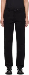 Rag & Bone Black Standard Chino Trousers In Black