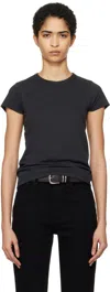 Rag & Bone Black 'the Slub' T-shirt In Blk