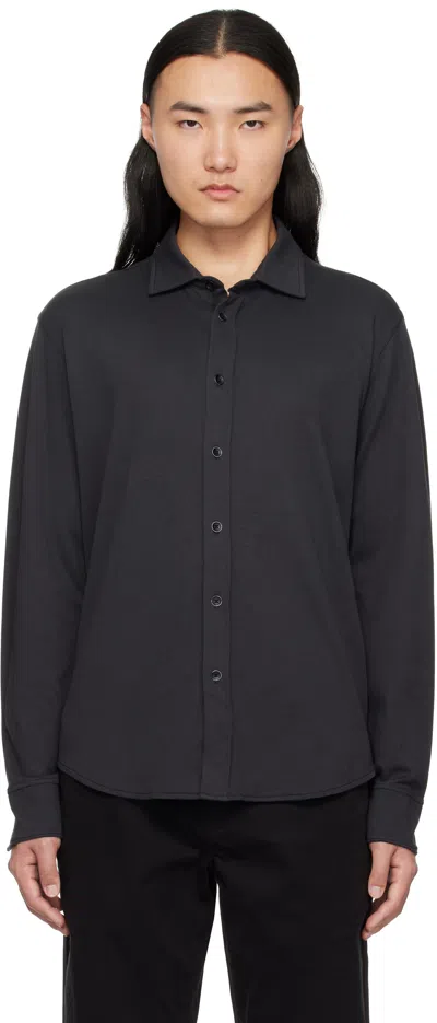 Rag & Bone Black Tomlin Cotton Shirt
