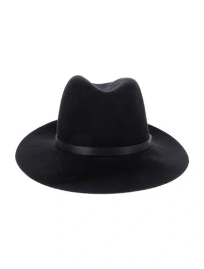 Pre-owned Rag & Bone Black Wool Fedora