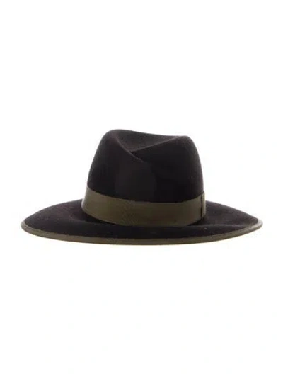Pre-owned Rag & Bone Black Wool  Panama Hat