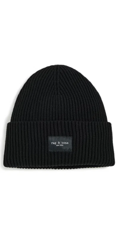 Rag & Bone Blake Beanie Black