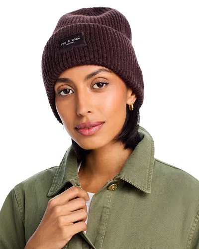 Rag & Bone Blake Beanie In Brown