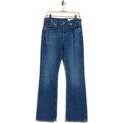Rag & Bone Blake High Rise Bootcut Stretch Cotton Jeans In Blue
