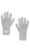Rag & Bone Blake Metallic Gloves In Gray
