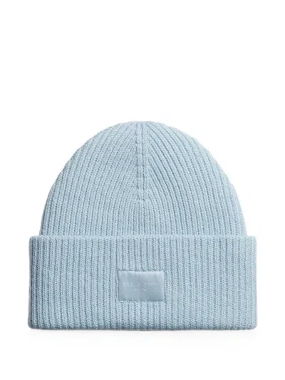 Rag & Bone Blake Ribbed-knit Beanie Hat In Blue