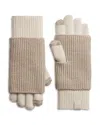 Rag & Bone Blake Tonal Wool Blend Knit Gloves In Brown
