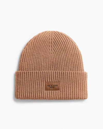Rag & Bone Blake Wool Beanie In Brown