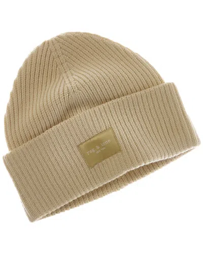 Rag & Bone Blake Wool-blend Beanie In Brown
