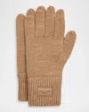 Rag & Bone Blake Wool-blend Tech Gloves In Brown