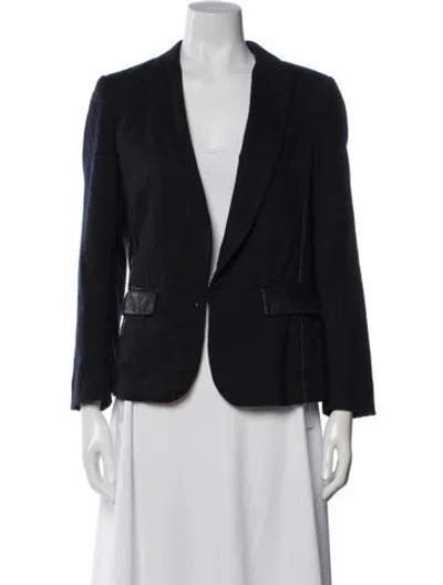Pre-owned Rag & Bone Blazer In Blue