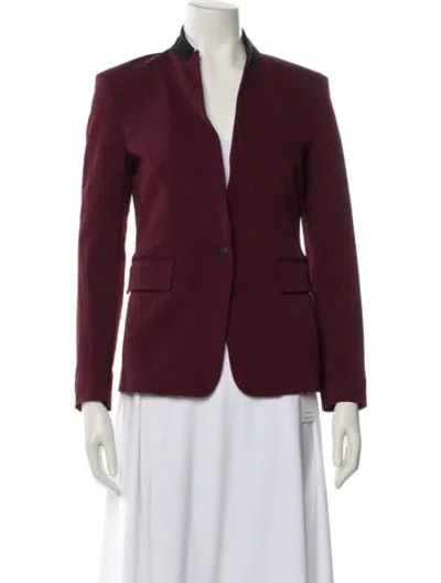 Pre-owned Rag & Bone Blazer In Burgundy