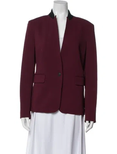 Pre-owned Rag & Bone Blazer In Burgundy