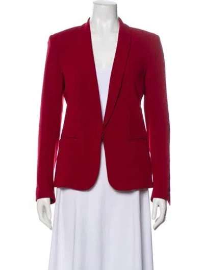 Pre-owned Rag & Bone Blazer In Burgundy