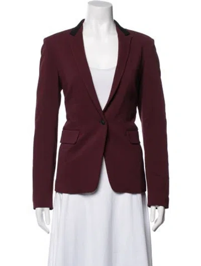 Pre-owned Rag & Bone Blazer In Burgundy