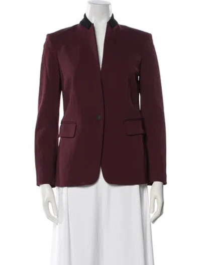 Pre-owned Rag & Bone Blazer In Burgundy