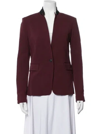 Pre-owned Rag & Bone Blazer In Burgundy