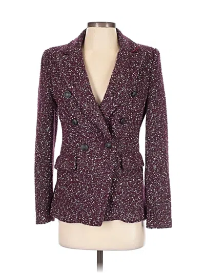 Pre-owned Rag & Bone Blazer Jacket In Burgundy