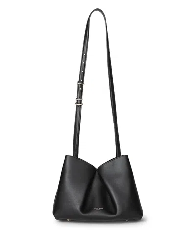 Rag & Bone Bloom Medium Leather Crossbody In Black