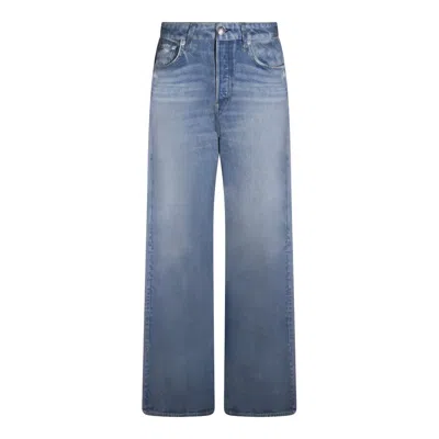 Rag & Bone Button Jeans In Blue