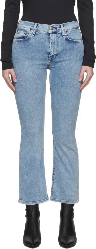 RAG & BONE BLUE EPIC PEYTON BOOTCUT JEANS