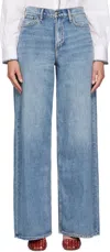 Rag & Bone Blue Featherweight Sofie Ultra Wide-leg Jeans In Beverly