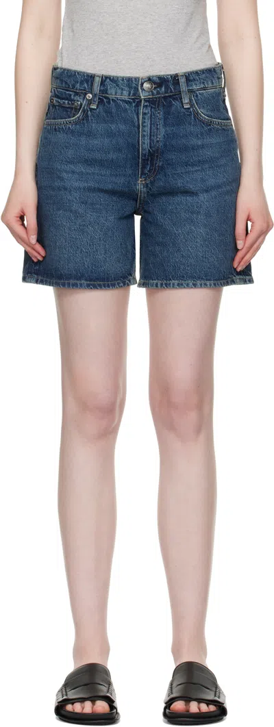 Rag & Bone Blue Kaia Denim Shorts