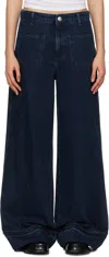 Rag & Bone Blue Marina Full-length Jeans In Elenna