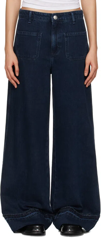 Rag & Bone Blue Marina Full-length Jeans In Elenna