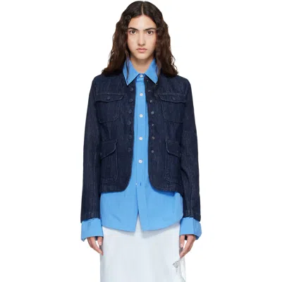 Rag & Bone ブルー Mercer デニムジャケット In Darkrinse