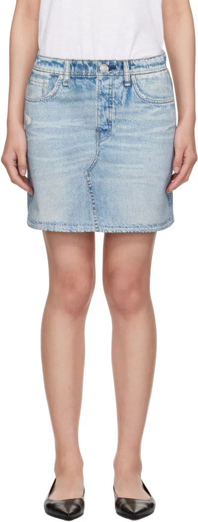 Rag & Bone Blue Miramar Terry Miniskirt