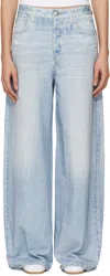 Rag & Bone Blue Miramar Terry Sofie Ankle-length Lounge Pants In Meadowblue