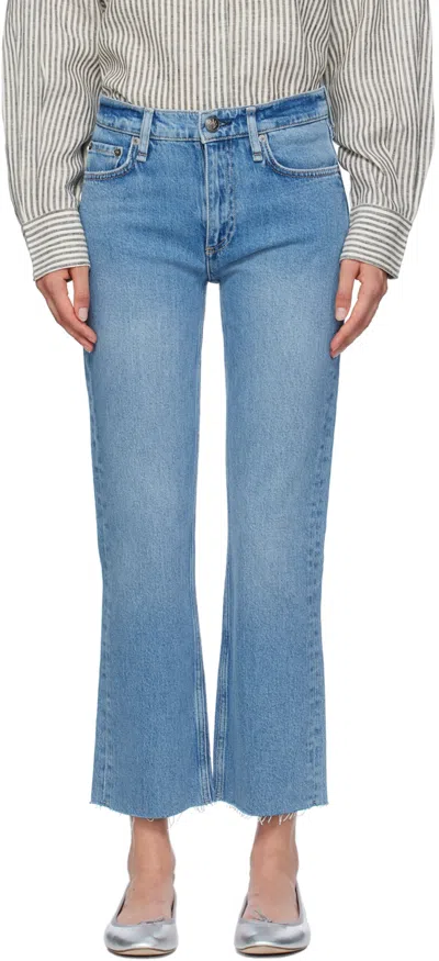 RAG & BONE BLUE PEYTON ANKLE BOOTCUT JEANS