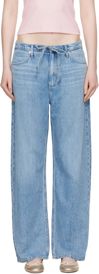 Rag & Bone Miramar Slink Lounge Pant In Blue