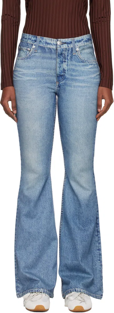 Rag & Bone Blue Rb Miramar Dahlia Flare Jeans