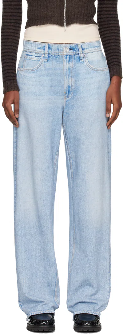 Rag & Bone Blue Rb Miramar Wide-leg Jeans