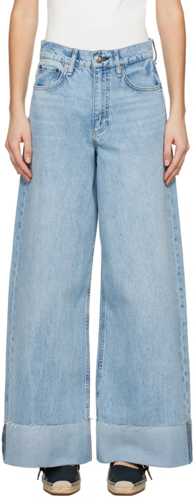 Rag & Bone Blue Sofie Jeans In Mari