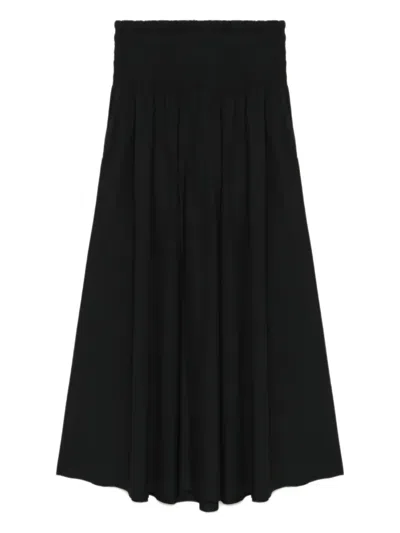 Rag & Bone Blythe Cotton Maxi Skirt In Black