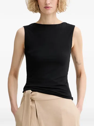 Rag & Bone Boat-neck Tank Top In Black