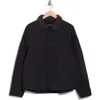 Rag & Bone Bolton Faux Shearling Collar Quilted Liner Coat In Black