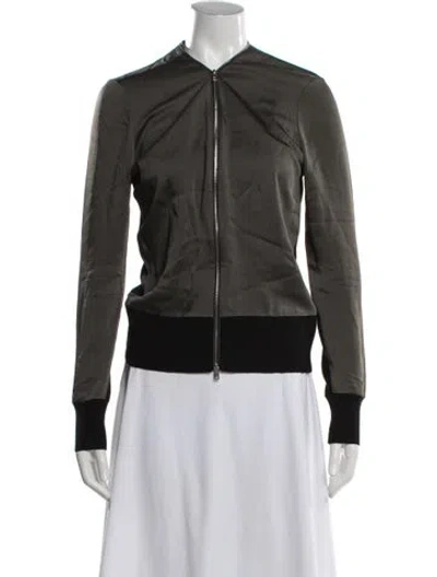 Pre-owned Rag & Bone Bomber Jacket In Black/green