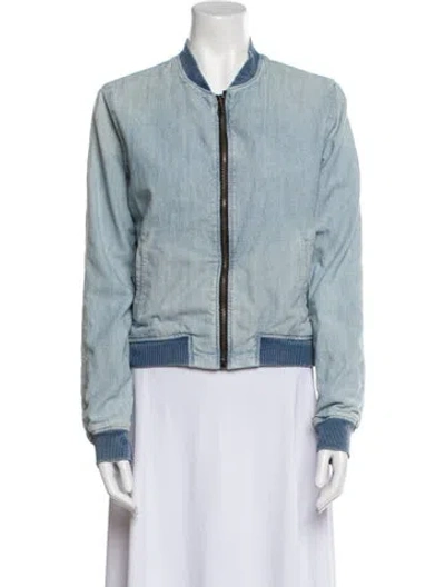 Pre-owned Rag & Bone Bomber Jacket In Blue