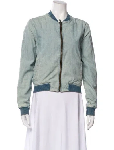 Pre-owned Rag & Bone Bomber Jacket In Blue