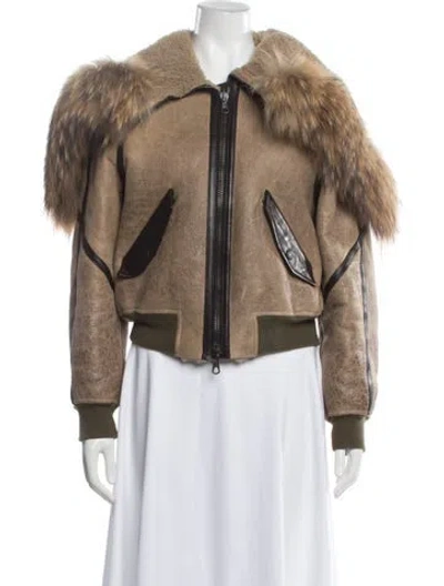 Pre-owned Rag & Bone Bomber Jacket In Brown
